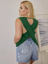 Load image into Gallery viewer, Harriett Plus Wrap Back Tank Top