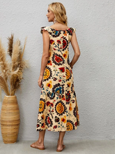 Load image into Gallery viewer, Maya Ruffle Trim Floral Print Dress
