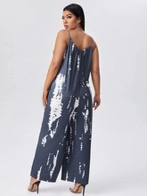Load image into Gallery viewer, Harriett Plus Tie Dye Wide Leg Jumpsuit