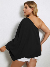 Load image into Gallery viewer, Oba Plus Solid One Shoulder Blouse