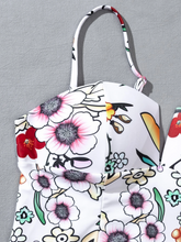 Load image into Gallery viewer, Cicely Floral V Wired Ruffle Hem Bikini Swimsuit