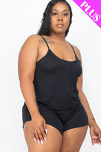 Load image into Gallery viewer, Plus Size Cami Top And Shorts Set