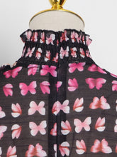 Load image into Gallery viewer, Zora Butterfly Print Long Sleeve Two Piece Short Set- Exclusive