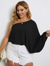 Load image into Gallery viewer, Oba Plus Solid One Shoulder Blouse