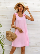 Load image into Gallery viewer, Maya Ruffle Trim Tank Dress