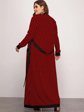 Load image into Gallery viewer, Oba Plus Pocket Patched Belted Houndstooth Coat & Leggings Set