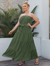 Load image into Gallery viewer, Harriett Plus Solid Belted Bardot Dress