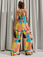 Load image into Gallery viewer, Maya Backless Patchwork Print Wide Leg Cami Jumpsuit