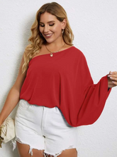 Load image into Gallery viewer, Oba Plus Solid One Shoulder Blouse