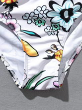 Load image into Gallery viewer, Cicely Floral V Wired Ruffle Hem Bikini Swimsuit