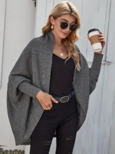 Load image into Gallery viewer, Osun Open Front Dolman Sleeve Coat
