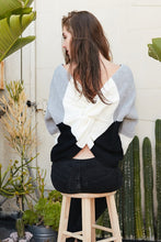 Load image into Gallery viewer, A Twist Front or Back Multi Color Sweater

