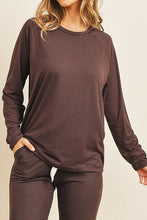 Load image into Gallery viewer, SOLID BRUSHED TOP AND JOGGERS SET
