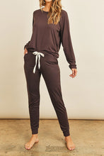 Load image into Gallery viewer, SOLID BRUSHED TOP AND JOGGERS SET
