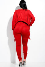 Load image into Gallery viewer, Solid Heavy Rayon Spandex LS Top and Ruched Pants Set
