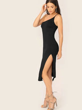 Load image into Gallery viewer, Billie One Shoulder Split Thigh Dress
