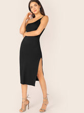 Load image into Gallery viewer, Billie One Shoulder Split Thigh Dress
