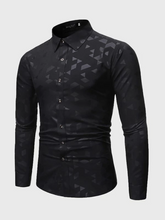 Load image into Gallery viewer, Orula Men Geo Print Button Up Shirt
