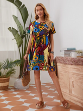 Load image into Gallery viewer, Maya Graphic Print Tunic Dress
