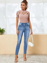 Load image into Gallery viewer, Maya Cutout Yoke Solid Top
