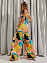 Load image into Gallery viewer, Maya Backless Patchwork Print Wide Leg Cami Jumpsuit
