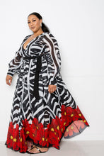 Load image into Gallery viewer, Zora Zebra Printed Maxi Dress
