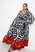 Load image into Gallery viewer, Zora Zebra Printed Maxi Dress
