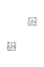 Load image into Gallery viewer, Secret Box Square Stone Stud Earring
