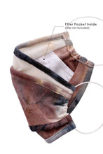 Load image into Gallery viewer, Tie Dye Trifold Reusable Face Mask
