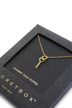 Load image into Gallery viewer, Secret Box Twisted Knot Charm Necklace
