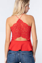 Load image into Gallery viewer, Billie V-neck Cami Peplum Knit Top
