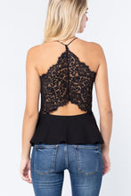 Load image into Gallery viewer, Billie V-neck Cami Peplum Knit Top
