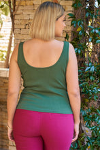 Load image into Gallery viewer, Harriett Plus Sleeveless Round Neck With Split Detail Ribbed Top
