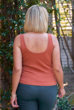 Load image into Gallery viewer, Harriett Plus Sleeveless Round Neck With Split Detail Ribbed Top
