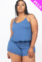 Load image into Gallery viewer, Plus Size Cami Top And Shorts Set
