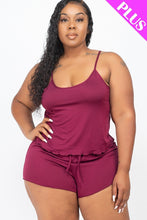 Load image into Gallery viewer, Plus Size Cami Top And Shorts Set
