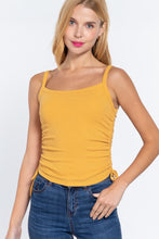 Load image into Gallery viewer, Side Ruched Cami Knit Top
