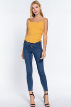 Load image into Gallery viewer, Side Ruched Cami Knit Top
