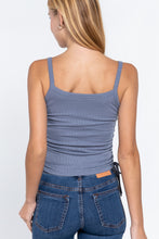 Load image into Gallery viewer, Side Ruched Cami Knit Top
