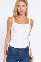 Load image into Gallery viewer, Side Ruched Cami Knit Top
