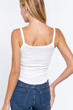 Load image into Gallery viewer, Side Ruched Cami Knit Top
