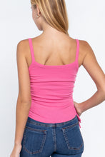 Load image into Gallery viewer, Side Ruched Cami Knit Top
