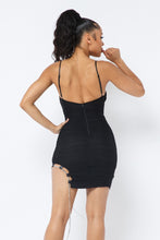 Load image into Gallery viewer, Aje Spaghetti Strap Mesh Mini Dress
