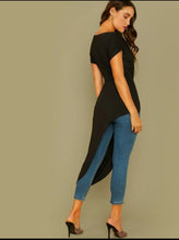 Load image into Gallery viewer, Billie Twist Front Asymmetrical Hem Bardot Top
