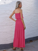 Load image into Gallery viewer, Maya Flounce Hem Belted Tube Dress
