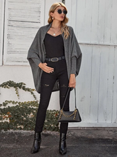 Load image into Gallery viewer, Osun Open Front Dolman Sleeve Coat
