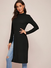 Load image into Gallery viewer, Oya Solid Side Split Longline Tee
