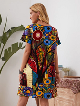 Load image into Gallery viewer, Maya Graphic Print Tunic Dress
