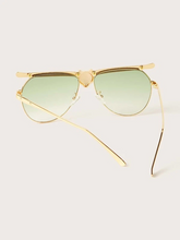 Load image into Gallery viewer, Lola Leopard Decor Metal Frame Sunglasses

